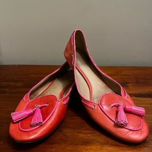 Coach 7.5 legacy Malika leather loafer tassels q1778